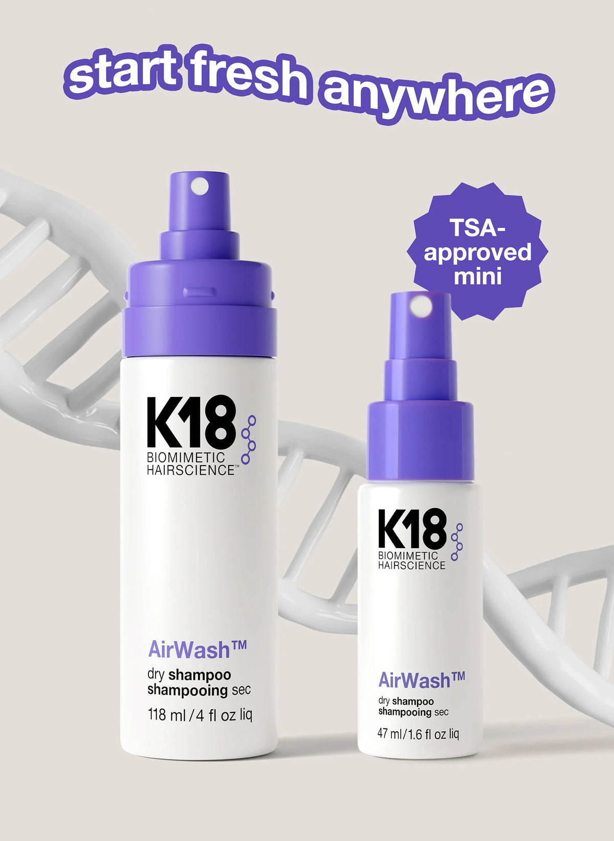 mini AirWash™ dry shampoo