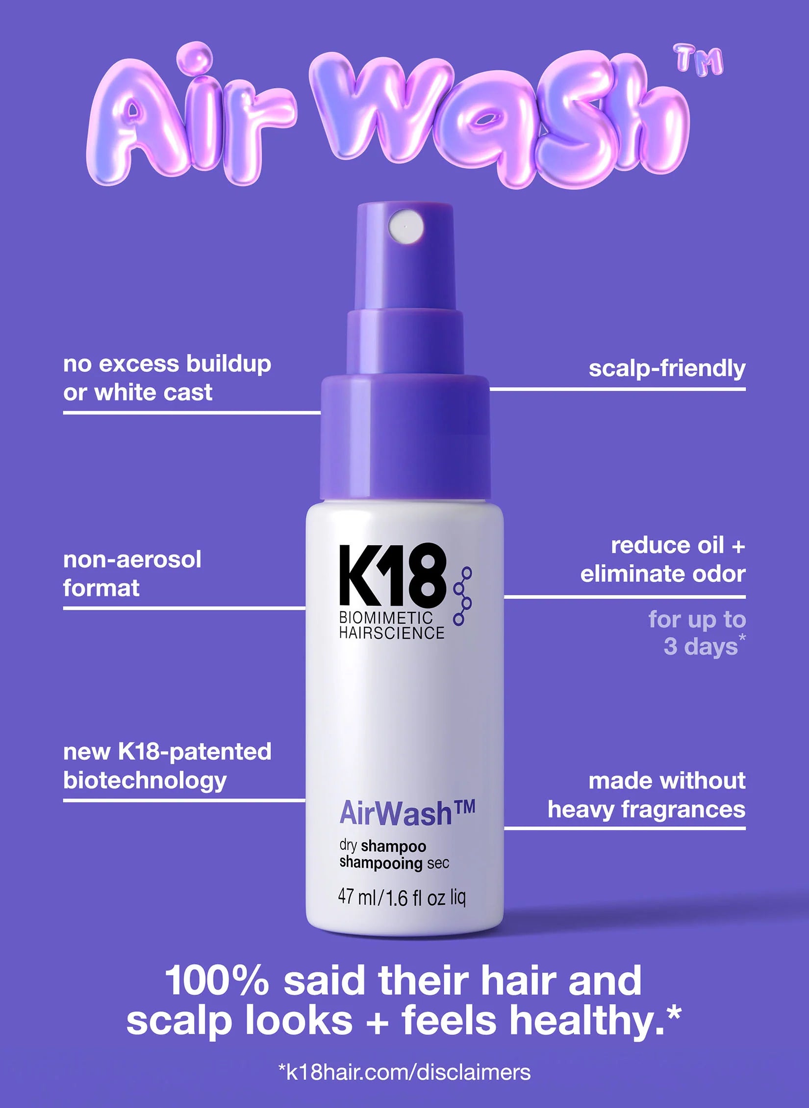 mini AirWash™ dry shampoo