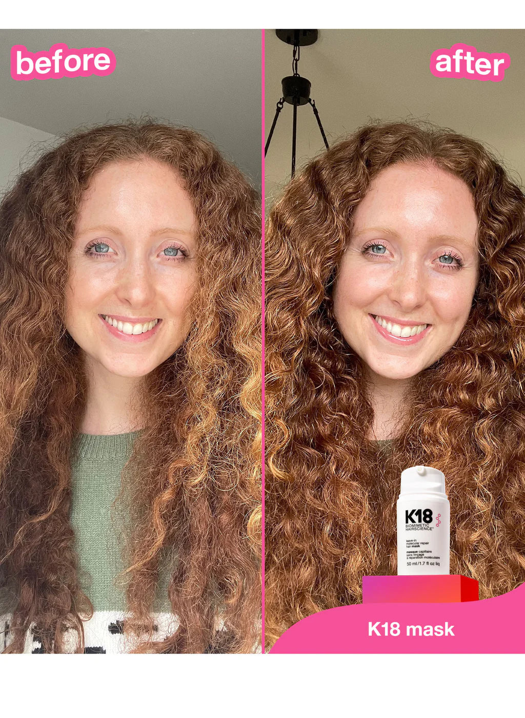 full-size leave-in molecular repair hair mask