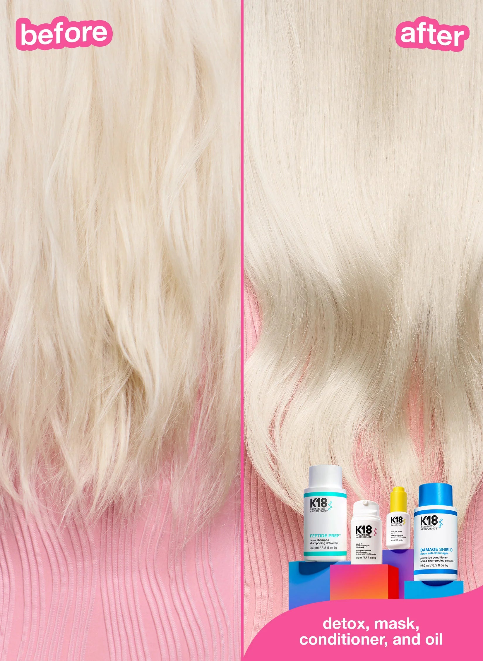 full-size leave-in molecular repair hair mask
